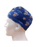 Oklahoma City Thunder NBA Team Sports Blue Men's Velcro Closure Adjustable Scrub Cap Doctor Theatre Nurse Hospital Paediatric Vet Surgical