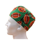 Footballs Rugby Tossed Men's Velcro Closure Adjustable Scrub Cap Doctor Theatre Nurse Hospital Paediatric Vet Surgical