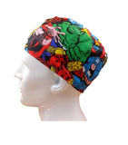 Special Offer Super Hero Packed Marvel Comics Action Men's Velcro Closure Adjustable Scrub Cap Doctor Theatre Nurse Hospital Paediatric Vet Surgical