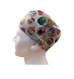 Special Offer Super Hero heads Packed Grey Men's Velcro Closure Adjustable Scrub Cap Doctor Theatre Nurse Hospital Paediatric Vet Surgical