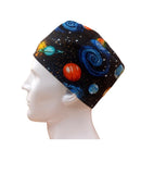 Galaxy Planets Outer Space Solor System Men's Velcro Closure Adjustable Scrub Cap Doctor Theatre Nurse Hospital Paediatric Vet Surgical