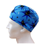 POW! The Amazing Ninja Stars Men's Velcro Closure Adjustable Scrub Cap Doctor Theatre Nurse Hospital Paediatric Vet Surgical