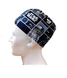 Star Wars Darth Vader Patchwork Men's Velcro Closure Adjustable Scrub Cap Doctor Theatre Nurse Hospital Paediatric Vet Surgical
