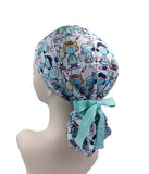 Peanuts, Snoopy, Charlie Brown Health Workers Ponytail Scrub Cap Doctor Theatre Nurse Hospital Paediatric Vet Surgical