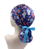 Bichon Frise Ponytail Scrub Cap Doctor Theatre Nurse Hospital Paediatric Vet Surgical