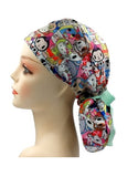 Kitty Gathering Polyester Ponytail Polyester Ponytail Scrub Cap Doctor Theatre Nurse Hospital Paediatric Vet Surgical