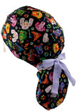 Sugar Skull Pets Dogs Ponytail Scrub Cap Doctor Theatre Nurse Hospital Paediatric Vet Surgical
