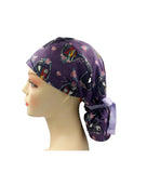 Jack Skellington and Sally Rose Around Ponytail Scrub Cap Doctor Theatre Nurse Hospital Paediatric Vet Surgical