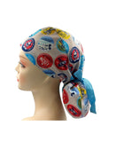 Mickey and Minnie Badge Collections Ponytail Scrub Cap Doctor Theatre Nurse Hospital Paediatric Vet Surgical