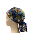 Kitty Dress Up Wonder Woman Ponytail Scrub Cap Doctor Theatre Nurse Hospital Paediatric Vet Surgical