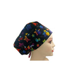 Gaming Two Tones Colourful Stars Euro Scrub Cap Doctor Hospital Surgical ODP Vet