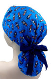 Dr. Seuss The Cat in the Hat Blue Ponytail Scrub Cap Doctor Theatre Nurse Hospital Paediatric Vet Surgical