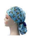 Dr. Seuss The Cat in the Hat Palm Blue Ponytail Scrub Cap Doctor Theatre Nurse Hospital Paediatric Vet Surgical