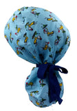 Dr. Seuss The Cat in the Hat Palm Blue Ponytail Scrub Cap Doctor Theatre Nurse Hospital Paediatric Vet Surgical