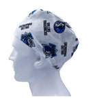 Dallars Mauerichs NBA Team Sports blue Men's Velcro Closure Adjustable Scrub Cap Doctor Theatre Nurse Hospital Paediatric Vet Surgical