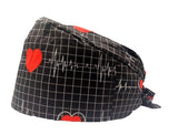 Special Offer Cardiac Heart EKG Unisex Tie Back Scrub Cap Doctor Theatre Nurse Hospital Pediatric Vet Surgical