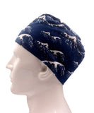 Hokusai Great Wave off Kanagawa Jersey Knit Comfy Men's Velcro Adjustable Scrub Cap Doctor Theatre Nurse Hospital Paediatric Vet Surgical I