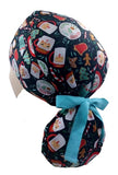 Cookies For Santa Ponytail Scrub Cap Doctor Theatre Nurse Hospital Paediatric Vet Surgical