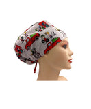 Special Offer Christmas Red Truck Peanuts and Friends Euro Scrub Cap Doctor Hospital Surgical ODP Vet