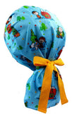 Peanuts Christmas Blue Ponytail Scrub Cap Doctor Theatre Nurse Hospital Paediatric Vet Surgical