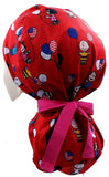 Peanuts with US Balloon Ponytail Scrub Cap Doctor Theatre Nurse Hospital Paediatric Vet Surgical