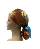 Holographic Iridescent Glitter Gold Ponytail Scrub Cap Doctor Theatre Nurse Hospital Paediatric Vet Surgical