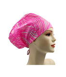 Pink 017 Euro , Pony Tail Scrub Cap Doctor Hospital Surgical ODP Vet