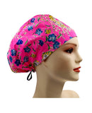 Pink Tiger 010 Euro , Pony Tail Scrub Cap Doctor Hospital Surgical ODP Vet