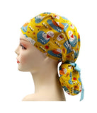 Puppy Pets Ponytail Scrub Cap Doctor Theatre Nurse Hospital Paediatric Vet Surgical