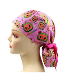 Cocomelon Cartoon Ponytail Scrub Cap Doctor Theatre Nurse Hospital Paediatric Vet Surgical