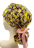 Mr Bean Ponytail Scrub Cap Doctor Theatre Nurse Hospital Paediatric Vet Surgical