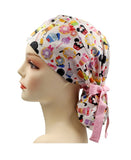Snacks Fun Ponytail Scrub Cap Doctor Theatre Nurse Hospital Paediatric Vet Surgical