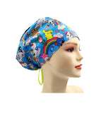 Rainbow Dreams Polyester Euro Scrub Cap Doctor Hospital Surgical ODP Vet