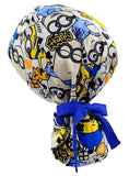 Minions Cartoon Ponytail Scrub Cap Doctor Theatre Nurse Hospital Paediatric Vet Surgical