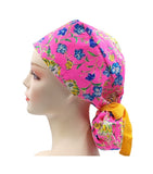 Pink Tiger 010 Euro , Pony Tail Scrub Cap Doctor Hospital Surgical ODP Vet