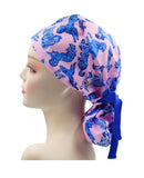 Dogs 016 Euro , Pony Tail Scrub Cap Doctor Hospital Surgical ODP Vet