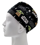 Star Wars The Mandalorian Yoda Men's Velcro Closure Adjustable Scrub Cap Doctor Theatre Nurse Hospital Paediatric Vet Surgical