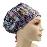 Nightmare before Christmas Light Purple colour Euro Scrub Cap Doctor Hospital Surgical ODP Vet