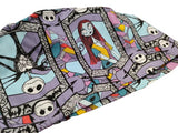 Nightmare before Christmas Light Purple colour Euro Scrub Cap Doctor Hospital Surgical ODP Vet