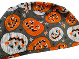 Halloween Pumpkin Pack Euro Scrub Cap Doctor Hospital Surgical ODP Vet