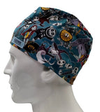 Nightmare Before Christmas Fear Fest Pack Men's Velcro Closure Adjustable Scrub Cap Doctor Theatre Nurse Hospital Paediatric Vet Surgical