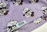 The Skeleton King Purple Nightmare Before Christmas Euro Scrub Cap Doctor Hospital Surgical ODP Vet