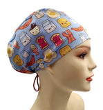 Yummy Breakfast Euro Scrub Cap Doctor Hospital Surgical ODP Vet