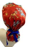 Christmas Mickey & Friends Red Ponytail Scrub Cap Doctor Theatre Nurse Hospital Paediatric Vet Surgical