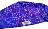 Purple Batik Dots Euro Scrub Cap Doctor Hospital Surgical ODP Vet