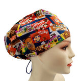 Japanese Candies Snacks Euro Scrub Cap Doctor Hospital Surgical ODP Vet