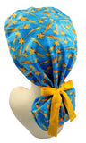 Shooting Stars Ponytail Scrub Cap Doctor Theatre Nurse Hospital Paediatric Vet Surgical