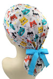 Kitten Cats Ponytail Scrub Cap Doctor Theatre Nurse Hospital Paediatric Vet Surgical