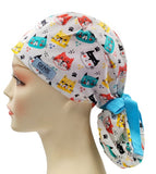 Kitten Cats Ponytail Scrub Cap Doctor Theatre Nurse Hospital Paediatric Vet Surgical