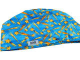 Shooting Stars Euro Scrub Cap Doctor Hospital Surgical ODP Vet